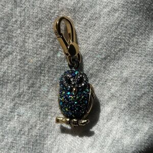 Juicy Couture Pave Owl Charm In Gold